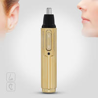 Kemei-Mini recortador de pelo de nariz eléctrico 6616, afeitadora portátil para cejas y orejas, limpiador de eliminación seguro, alta calidad, ecológico, dorado - details 5