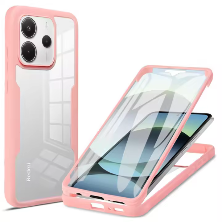 Funda de protección completa 360 para Xiaomi Redmi Note 14 (4G) Protector de pantalla incorporado - 1