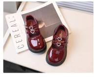 Zapatos de cuero para niños para primavera vino rojo negro elegante niña grueso gancho-bucle hermoso zapato cómodo para niños 26-36 - details 11