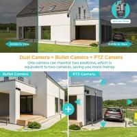 Cámara de Vigilancia Inteligente HD Inalámbrica y Impermeable Monitor de Doble Pantalla para Hogar al Aire Libre Cable de Alimentación Cordado - details 4
