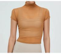 Yogo Tops Camiseta de Malla de Algodón Secado Rápido Estilo Polo Para Entrenamiento, Correr, Manejar el Gimnasio Camiseta Corta de Primavera/Verano - details 3