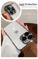 Funda de protección de lente de cámara de lujo para iPhone 15, 14, 13, 12, 11 Pro Max, 14, 15 Plus, fundas de teléfono transparentes a prueba de golpes de silicona suave - details 3