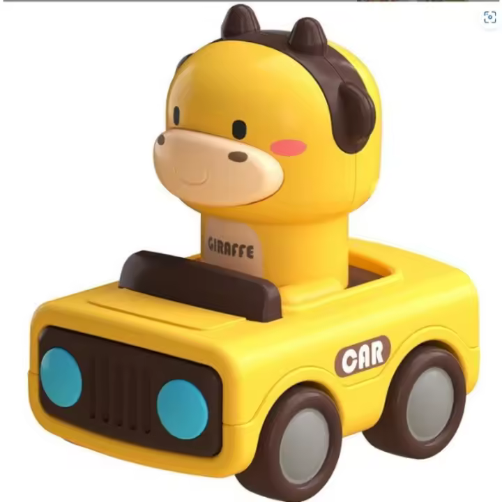 Coches de carreras de animales para niños pequeños, asiento de vehículo de juego infantil, juguetes de coche de fricción de empuje, 1-3 - 1