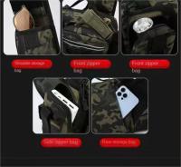 Bolso de cintura versátil para hombres, bolso de pecho, bolso cruzado de hombro para exteriores, bolso para cañas de pescar, bol - details 16