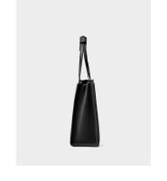 Nueva Bolsa Tote de Nicho para Mujeres de Cuero Genuino de Gran Capacidad, Maletín para Laptop, Bolsa de Viaje de Cuero de Vaca Negro - details 26