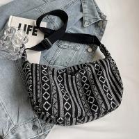 Bolso de Hombro Estilo Tribal Cruzado Plegable con Cierre de Cremallera Diseño a Rayas - details 0