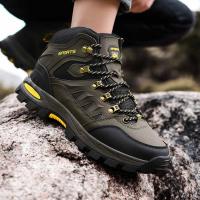 Botas de senderismo impermeables al tobillo para hombre y mujer, zapatos ligeros para exteriores, Trekking, senderos, Armadillo, Montañismo - details 3