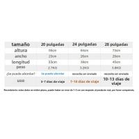 Maleta ABS universal rueda maleta conjunto de tres piezas maleta de embarque contraseña bolsa de carro - details 0