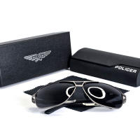 2025 POLICER Gafas de Sol Pilot para Hombre UV400 Polarizadas, Regalo Familiar para Viajes y Piscina, Diseño Retro Italiano - details 6