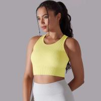 Hamidou-Sujetador deportivo para mujer, ropa interior de gimnasio, hilo Sexy, informal, a rayas, sin costuras, Top ajustado para gimnasio - details 18