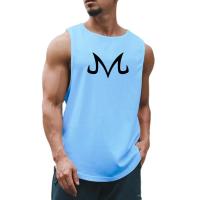 Chaleco de gimnasio a la moda de verano para hombre, camiseta deportiva sin mangas para Fitness y culturismo, camiseta sin mangas para correr de malla de secado rápido de Anime - details 10
