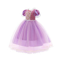 Disfraz de Rapunzel para niñas, vestido de princesa con pelo enredado mágico para fiesta de cumpleaños, carnaval, Halloween, fantasía, juegos de rol - details 3