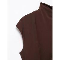 Vestido midi clásico plisado y decorado de moda para mujer, nuevo y personalizado - details 3