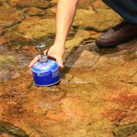 Estufa de Gas Portátil de Acero Inoxidable Ligera para Acampar al Aire Libre - details 4