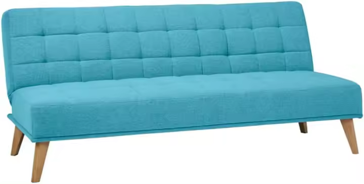 Sofá Cama con Apertura Clic-Clac Elegante y Cómodo Diseño Capitoné en Color Visón - 1