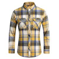 Camisa de Manga Larga con Estampado Geométrico a Rayas Estilo Casual para Hombres - details 29