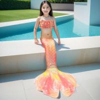 Sirena conjunto de tres piezas traje de baño para niñas bikini para niñas europeas y americanas traje de baño para vacaciones nuevo traje de baño para niños - details 4