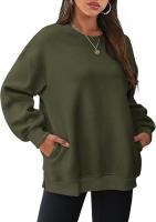 Sudadera holgada de manga larga con cuello redondo para mujer - details 35