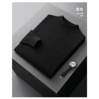 Otoño/Invierno nuevo suéter de cachemira para hombres jersey listo para usar de primera línea suéter Casual de medio cuello alto camisa de punto de lana pura - details 18