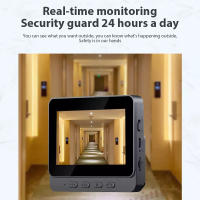 Camara De Video WiFi Puerta Inteligente Tuya Con Detección De Movimiento PIR Alarma IR Cámara HD Wireless Intercomunicador De Seguridad Para Hogar - details 4
