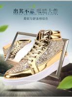Zapatillas Retro de buena calidad para hombre, zapatos dorados de tendencia a la moda con cierre de cordones, forro de malla para temporada de otoño - details 1