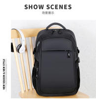 Mochila Mochila negra para hombre Bolsa para computadora portátil - details 11