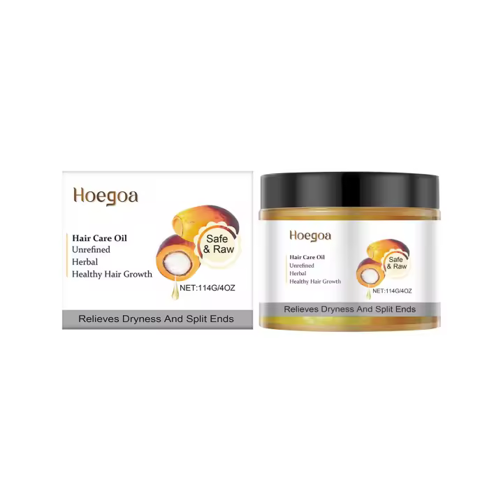 El aceite para el cuidado del cabello HOEGOA Batana reabastece, hidrata, repara el cabello seco y encrespado, proporciona un cuidado del cabello suave y sedoso. - 1