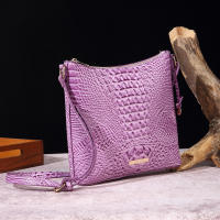 2025 nuevo mensajero portátil para mujer, bolso retro para mujer, bolso de mensajero Brahman de cocodrilo multicolor - details 11