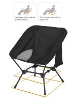 Taburetes cuadrados para pescar en la playa, prácticas sillas plegables de cuatro esquinas para acampar y sillas ligeras en forma de media luna hechas de hierro - details 3