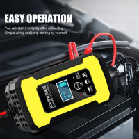 Cargador de batería de coche reparación automática de batería de pulso de 12V/6A con pantalla LCD para motocicleta automática de Gel AGM de plomo-ácido SLA de 2Ah-100Ah - details 1