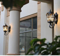 Lámpara de Pared Retro LED Estilo Europeo TOMAXIN 11 Estilos Disponibles Resistente al Agua para Decoración de Jardín Villa Restaurante Balcón Material de Hierro Fundido Color Blanco Cálido Eficiencia de Energía - details 12