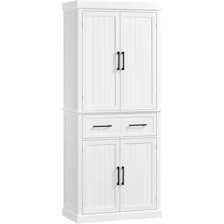 Armario de Almacenamiento Ajustable en Altura 183.5x76.5x40.5 cm Versátil para Cocina y Comedor - 1