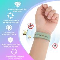 Paquete de 10 pulseras repelentes de mosquitos, pulseras ajustables antimosquitos, elementos esenciales de viaje repelentes de insectos naturales - details 2