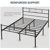 Cama Individual Hierro Cama Metálica para colchón de 90 x 190cm Cama Industrial Estructura Metal - details 94
