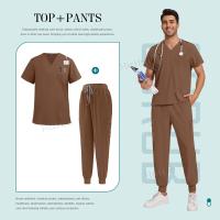 Trajes quirúrgicos de enfermera Unisex para hombre y mujer, uniforme médico de Hospital, pantalones para correr, uniformes veterinarios de enfermería - details 7