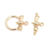 Pulsera de Tirantes Geométricos de Latón Dorado 18K Clasps para Hacer Joyería DIY - details 90
