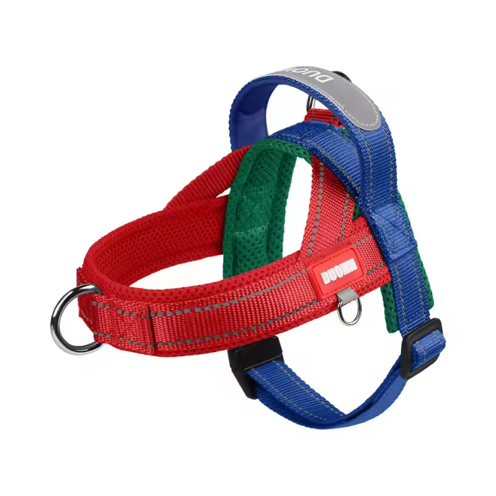 Chaleco con arnés ajustable para perro, cómodo chaleco reflectante a prueba de explosiones con correa para el pecho para perro, resistente al desgaste, Bulldog Francés - 1