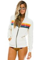 Nuevas sudaderas con capucha con cremallera Aviator Nation para mujer, jersey holgado de manga larga con 5 rayas de arcoíris - details 12