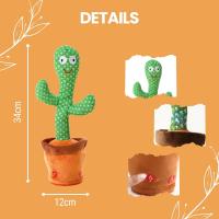 Cactus bailarín, Peluche Parlanchin, Juguete Que Baila y repele tu Voz, con 120 Canciones, Regalos para Niños - details 4