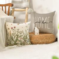 Funda de Lino con Patrón Geométrico para sofá, cobertor decorativo para Sala de Estar, Jardín y Coche, 4 unidades - details 3