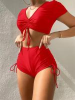 Conjunto de Bikini de dos piezas para mujer, traje de baño Sexy, ropa de playa, traje de baño para mujer, trajes de vacaciones - details 7