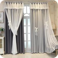 Cortinas Modernas de salón,Doble capa ,Ventana para habitación de Niños, Sala de estar, Comedor, Balcon,1 pieza - details 12