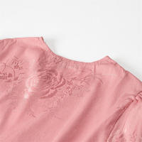- Nueva ropa de mujer de estilo europeo, manga farol estampada en caliente SS con hebilla de botón decorativa - details 3