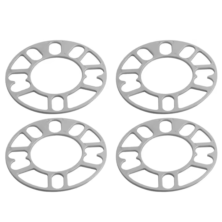 4 Uds espaciadores de rueda de aluminio placa de cuñas espaciadores de rueda de coche perno de 3mm para 4X100 4X114,3 5X100 5X108 5X114,3 5X120 - 1