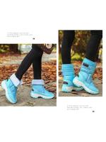 Botas de Nieve cálidas para mujer, zapatos deportivos de fondo grueso, de terciopelo, resistentes al desgaste, Invierno - details 14
