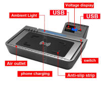 Cargador inalámbrico Qi para Ford Explorer 2023-2020 Placa de carga rápida para teléfono móvil Accesorios de interior Modificación de piezas - details 3