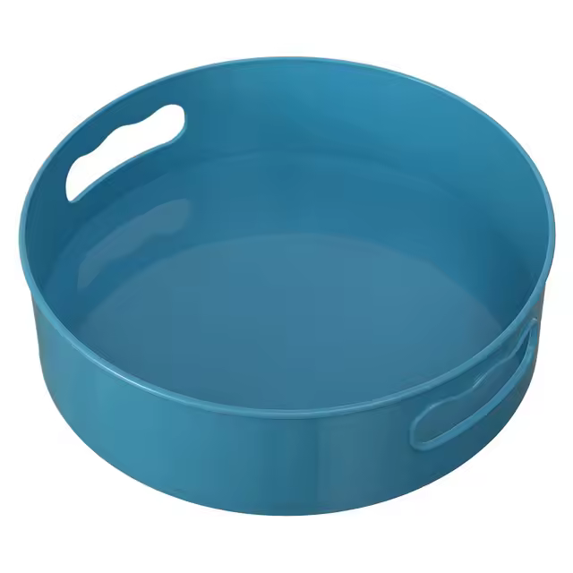 Bandeja giratoria 360, contenedores de almacenamiento de cocina para especias, aperitivos, frutas, plato de comida, bandeja de almacenamiento seca antideslizante para baño - 1