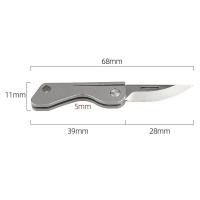 Mini cuchillo plegable TC4 de aleación de titanio Portátil, cuchillo colgante, desembalaje express, cuchillo de bolsillo, herramienta EDC para regalo - details 67