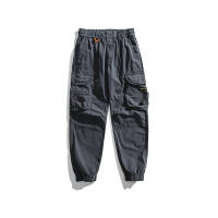 Pantalones Cargo de Moda para Hombres 2024 Estilo Callejero Suelto con Cordón Material de Algodón - details 3