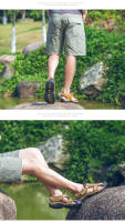 Novedad de verano, sandalias para hombre, sandalias romanas clásicas de cuero, zapatos de playa para exteriores, sandalias informales para senderismo acuático para hombre - details 14